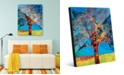 Creative Gallery Radiant Tree in Red Yellow Abstract 16" x 20" Acrylic Wall Art Print